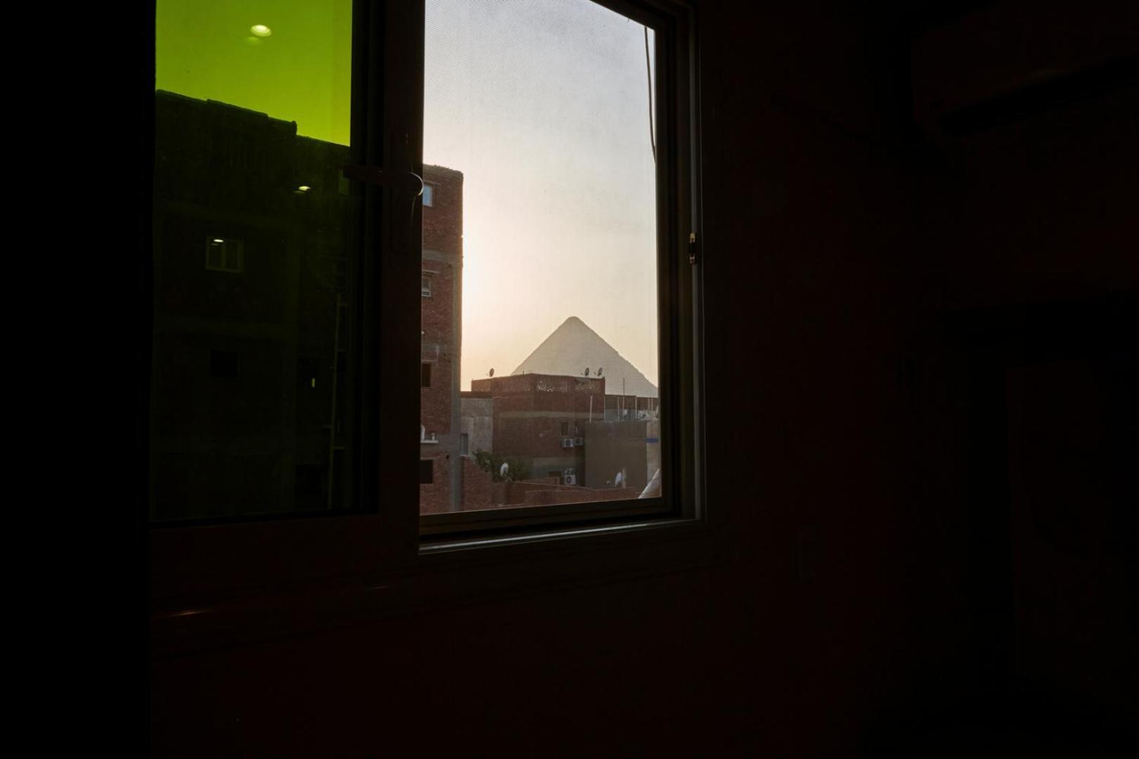 Grand Pyramid View Hotel Kafret el-Gabal Zewnętrze zdjęcie